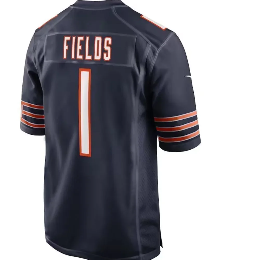 Men's Chicago Bears Justin Fields Nike Navy Game Jersey XXL NWT IN PACKAGING - Picture 3 of 5